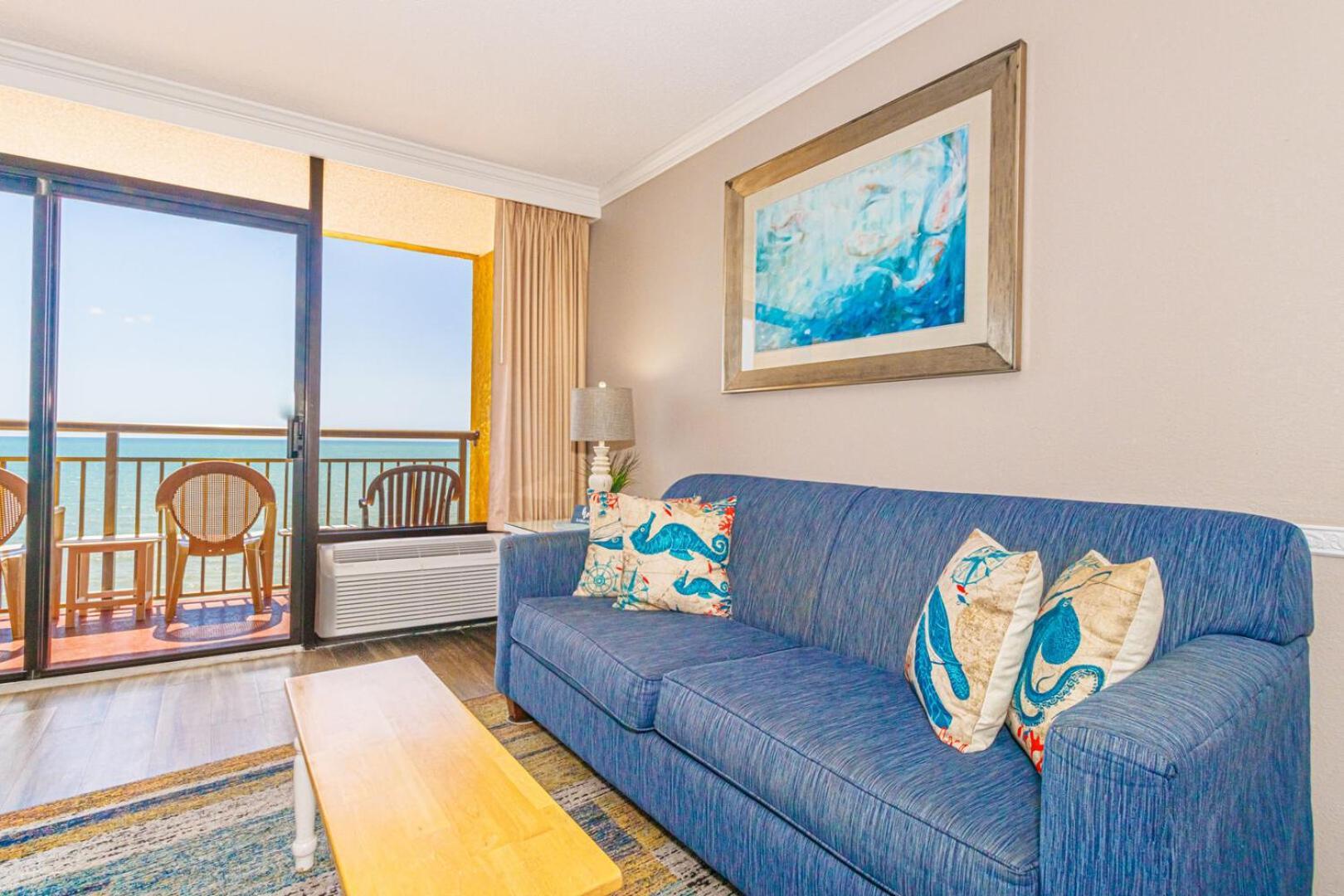 Oceanfront 1 Bedroom Suite With Beautiful Decor And Accents Caravelle Resort 1039 Sleeps 6 Guests Myrtle Beach Zewnętrze zdjęcie